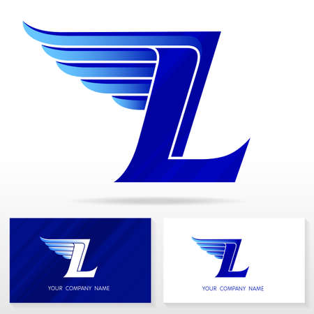 Letter L logo design. Business vector sign. Business card templates.のイラスト素材