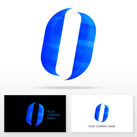 Letter O logo design. Business vector sign. Business card templates.のイラスト素材