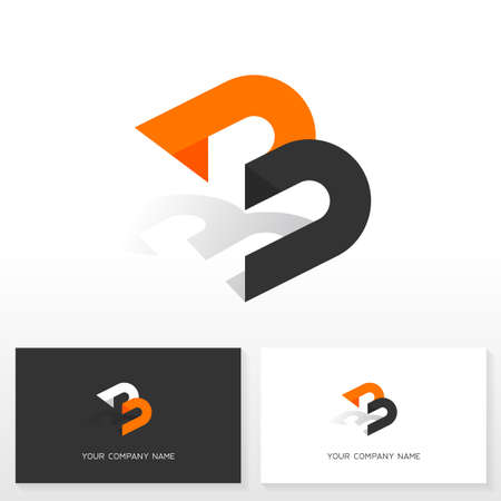 Letter B design. Business sign. Business card templates.のイラスト素材