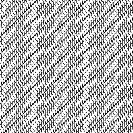 Abstract seamless pattern in black and white. Vector outline geometric background.のイラスト素材