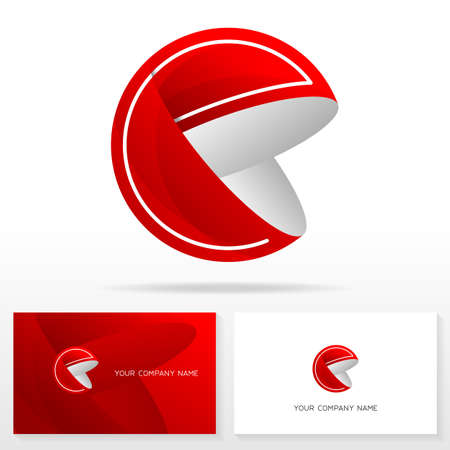 Letter E logo icon design template elements. Business card templates.のイラスト素材
