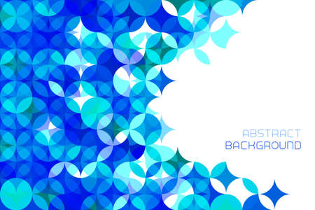 Abstract modern geometrical background in blue colors. Stock vector illustration.のイラスト素材