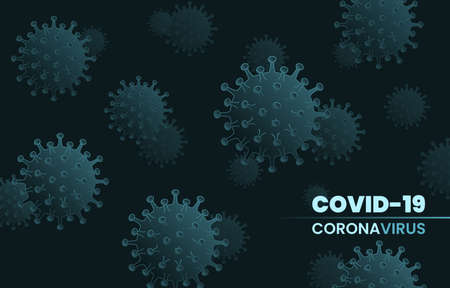 Covid-19 Corona Virus concept.-nCoV influenza pandemic. Vector illustration.のイラスト素材