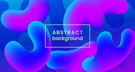 Abstract vector 3D flow background. Stock vector illustration.のイラスト素材