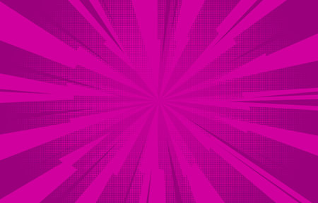 Pop art comic background with sharp halftone elements. Cartoon vector illustration.のイラスト素材
