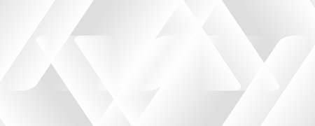 Abstract vector background in white and gray colors. Banner template. Stock vector illustration.のイラスト素材