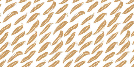 Leaves seamless background in one color. Stock vector illustrationのイラスト素材