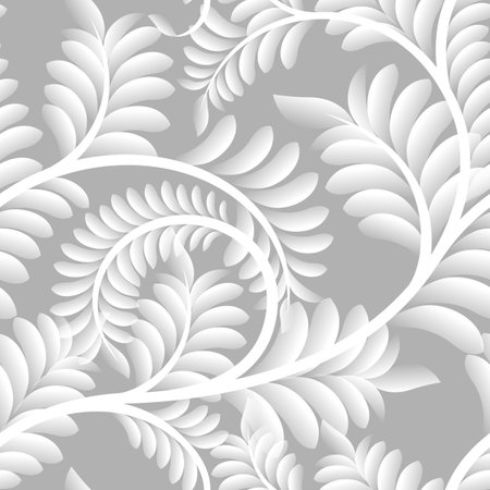 Bright floral seamless background. Stock vector illustrationのイラスト素材