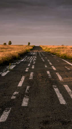 Dashed Roadの写真素材