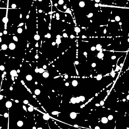 Vector seamless grunge modern pattern. Ink splash illustration. Hand drawn artistic pattern. Great for web, textile, wrapping paper, wallpaper, invitation cardのイラスト素材
