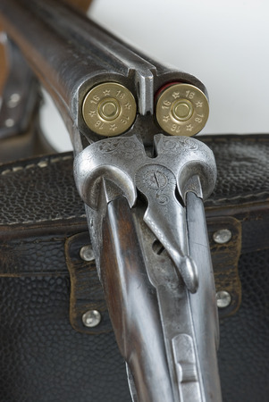 mechanism of hunting rifle close-up