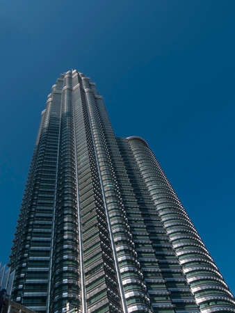 Skyscraper, Petronas Twin Towers in Kuala Lumpur, Malaysiaのeditorial素材