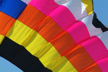 Detail of very large kite in various coloursの写真素材