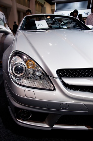 BANGKOK - DECEMBER 2: Daimler Benz showing the latest version of the Mercedes Benz SLK 200 K at Motor Expo, Impact on December 2, 2010 in Bangkok, Thailand.のeditorial素材