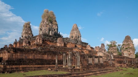 The Pre Rup Temple, built from brick, laterite and sandstone in Siem Reap, Cambodiaの写真素材