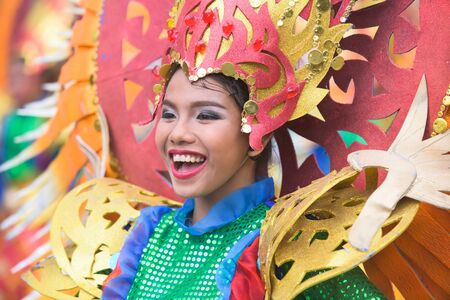 General Santos City, The Philippines - September 6, 2015: Participant at the final street parade...