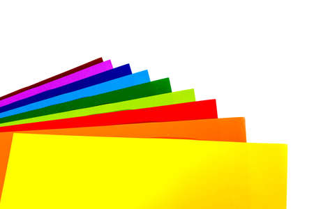 Colourful Paper isolated on white