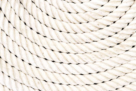Rope coiled up in circles