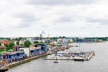 Rostock, Germany - August 2016: sailing ship on Hanse Sailのeditorial素材