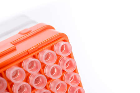 science background pipette tipsの写真素材