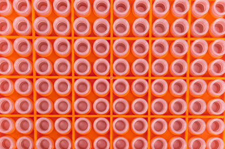 orange tip box for scientific experiment and Medical Research. Scientific card, poster and cover.の写真素材