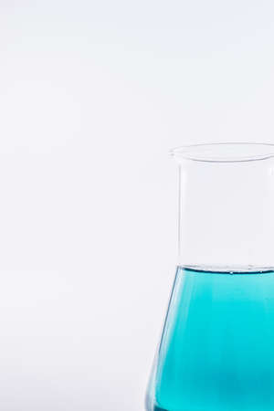 science and clinic background. Chemical and Medical laboratory research.  laboratory beakers with colorful liquids and reagents.の写真素材