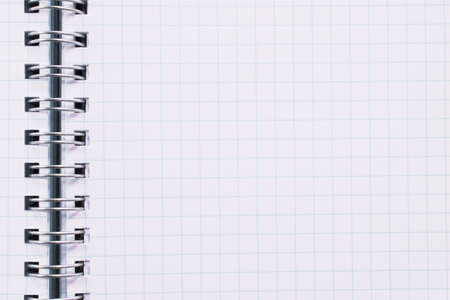 close up of blank spiral notebook.paper background with copy spaceの写真素材