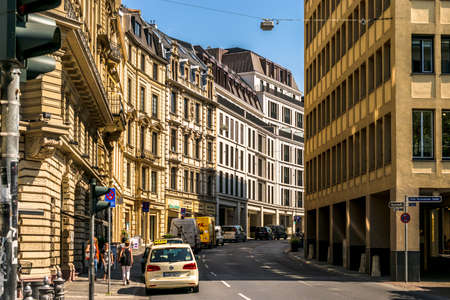 Frankfurt, Germany - July 27, 2017: Frankfurt Hauptwache streetfotography.のeditorial素材