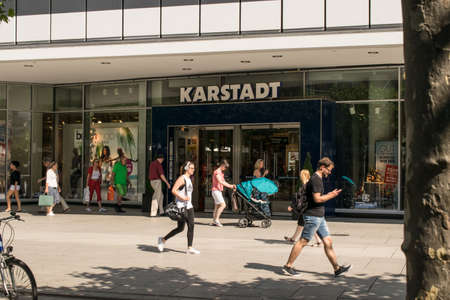 Frankfurt, Germany - July 27, 2017: Karstadt storeのeditorial素材