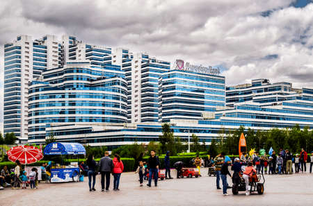 Astana, Kazakhstan - August 08, 2017: City Centreのeditorial素材