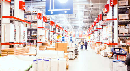 Rostock, Germany - april 17, 2017: Ikea store storageのeditorial素材
