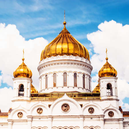 Cathedral of Christ the Saviour in Moscow Russiaの写真素材