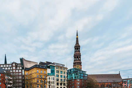 Hamburg city warehouse district. Travel and architectureの写真素材