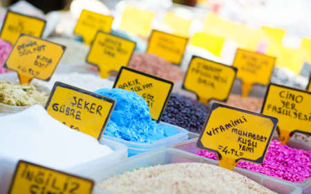 Nutriments and fertilizers on the Spice market in Istanbul