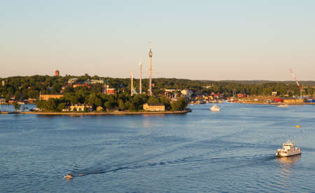 View of Djurgarden island in Stockholm, Swedenの写真素材