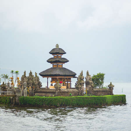 Pura Ulun Danu temple in Bali, Indonesiaの写真素材
