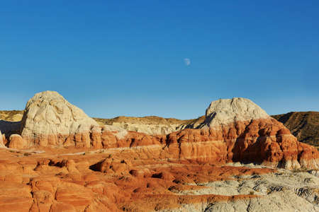 Scenic view of a landscape in the Painted Desert national park in Arizona, USAの写真素材