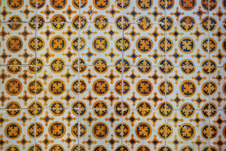 Traditional Portuguese azulejos - painted ceramic tilework used for wall decoration