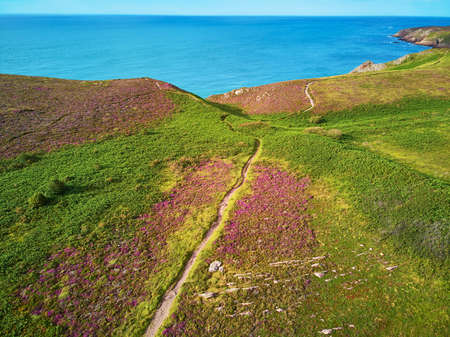 Scenic view of Cape d'Erquy, one of the most popular tourist destinations in Brittany, France....