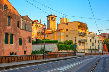 Early morning in the streets of Padua, popular travel destination in Italy