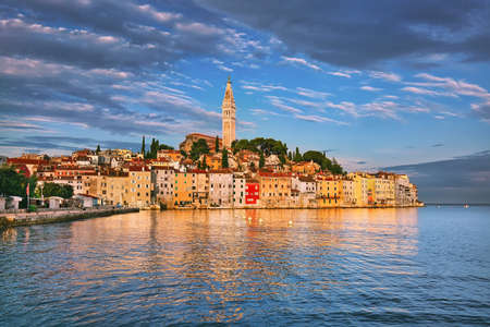 Roving old town, popular travel destination in Croatiaの写真素材