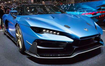 GENEVA, SWITZERLAND - March 7th, 2018: Italdesign Zerouno Targa in Italdesign Automobili exhibition...