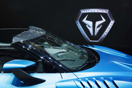 GENEVA, SWITZERLAND - March 7th, 2018: Italdesign Zerouno Targa in Italdesign Automobili exhibition...