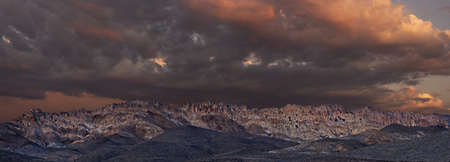 Gabbs Mountain Range, Mineral County Nevada outside of Luning   Rock Formations on Mount Ferguson from Highway 361 near Rabbit Springs Road   38 degrees 35の写真素材