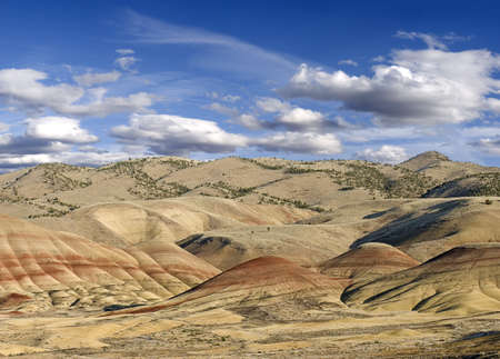 Cropped 2 image stitch, Painted Hills, Oregon の写真素材