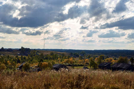 landscape with clouds and sky