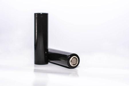 battery with isolated backgroundの写真素材