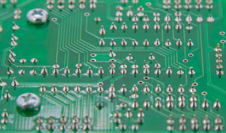 The finished Solder electronics print circuit board