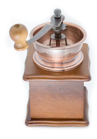 Coffee Grinder over white backgroundの写真素材