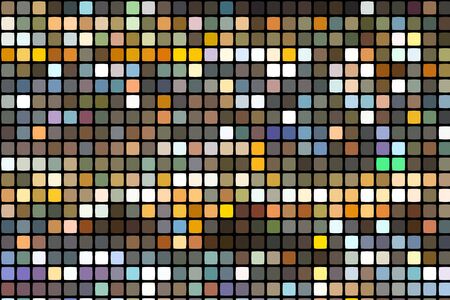 The Abstract pixel background with colorful squares. Transition and gradation of color.Blend gradient for illustrations, covers and flier.の写真素材